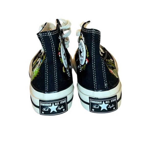 Chuck Taylor Embroidered HIgh Tops Black - Picture 4 of 8